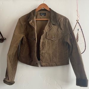 Imogene & Willie Cropped Oilskin Jacket Medium